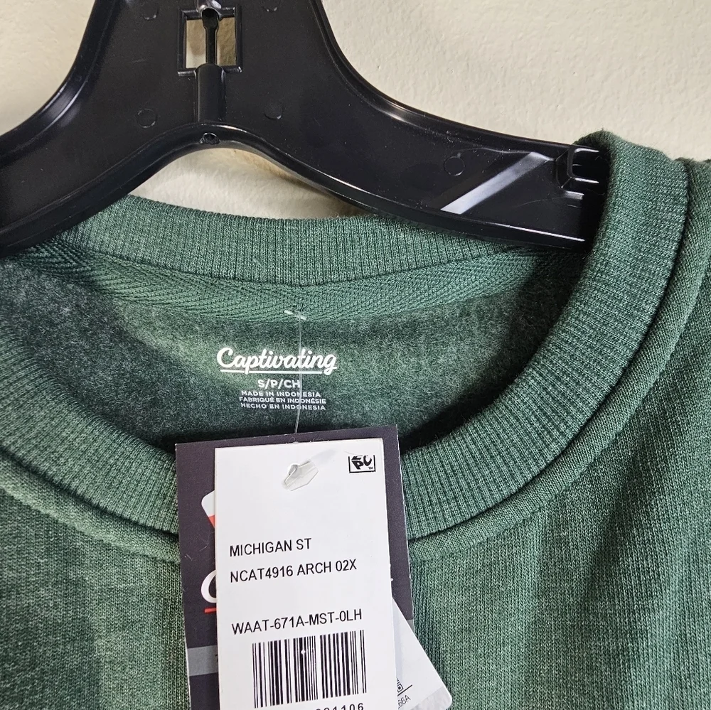 Captivating Michigan State University  Crewneck Men's Size S